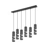 Trio lights Stream pendant light black, 6-light sources