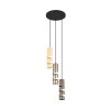 Trio lights Stream pendant light colourful, 3-light sources