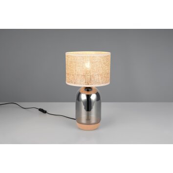 Trio lights Tara table lamp chrome, 1-light source