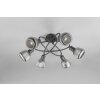 Trio lights Tarifa ceiling light black, 6-light sources