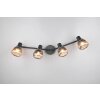 Trio lights Tarifa ceiling spotlight black, 4-light sources