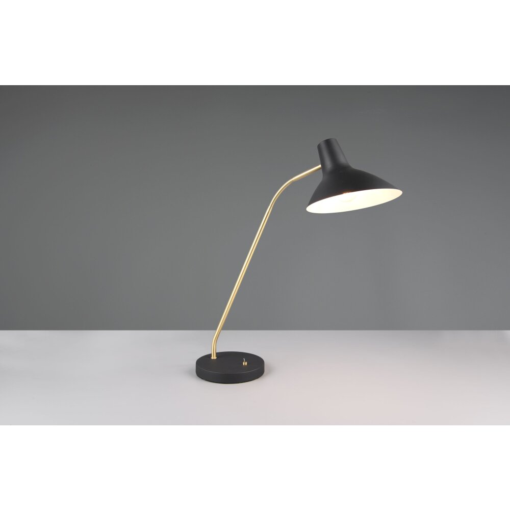 Trio lights Traveller table lamp black-gold, 1-light source