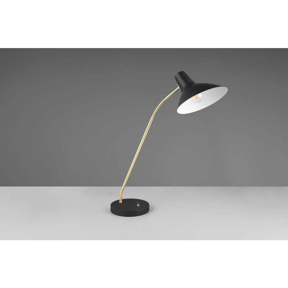 Trio lights Traveller table lamp black-gold, 1-light source