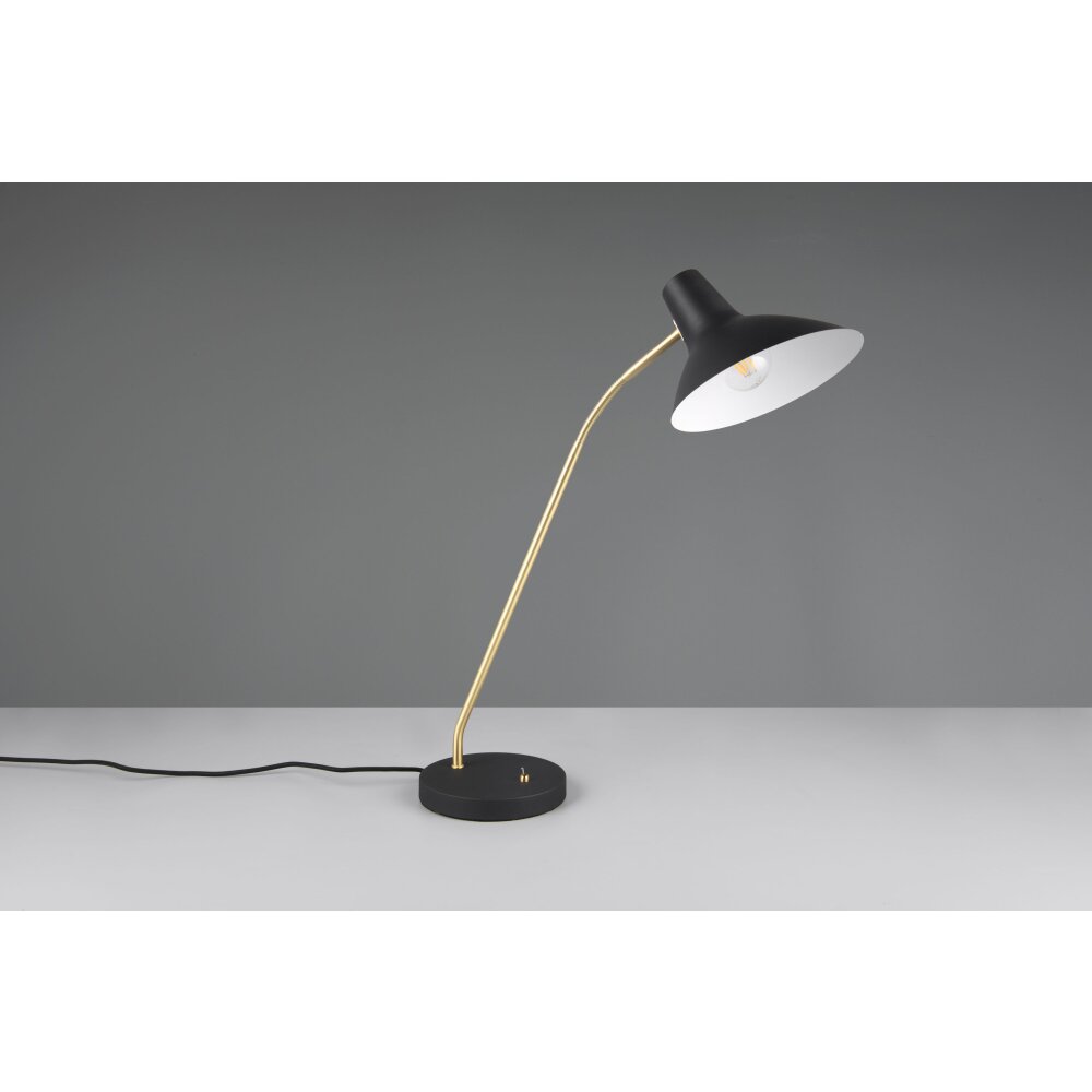 Trio lights Traveller table lamp black-gold, 1-light source