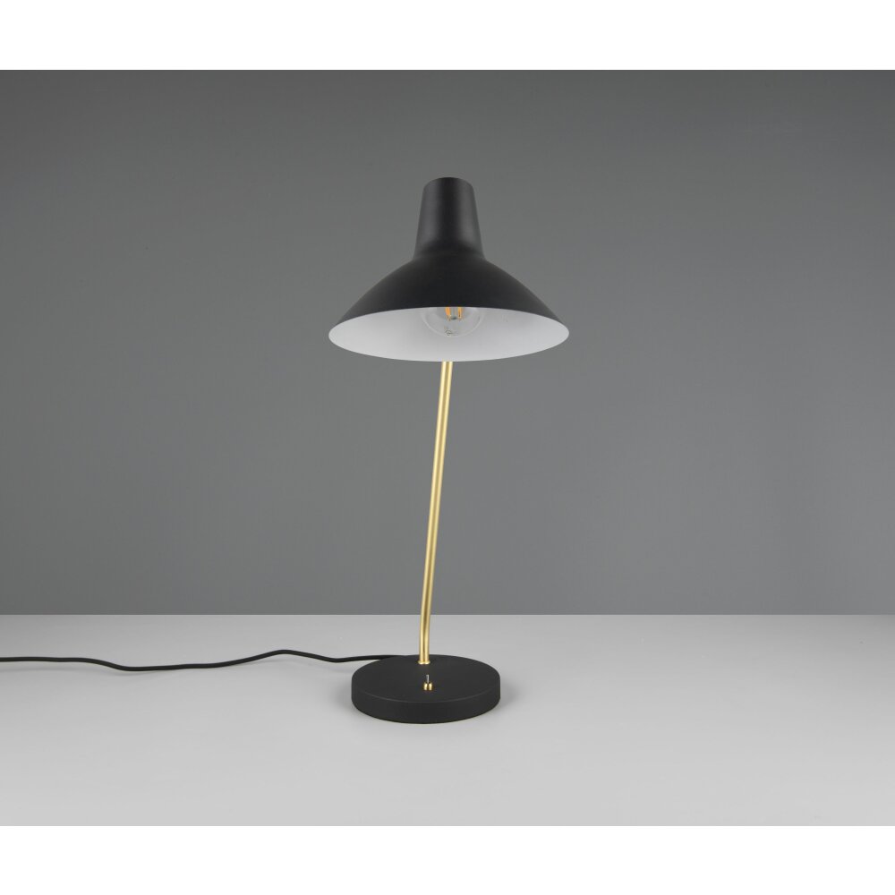Trio lights Traveller table lamp black-gold, 1-light source
