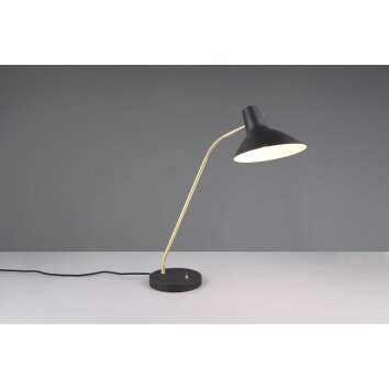 Trio lights Traveller table lamp black-gold, 1-light source