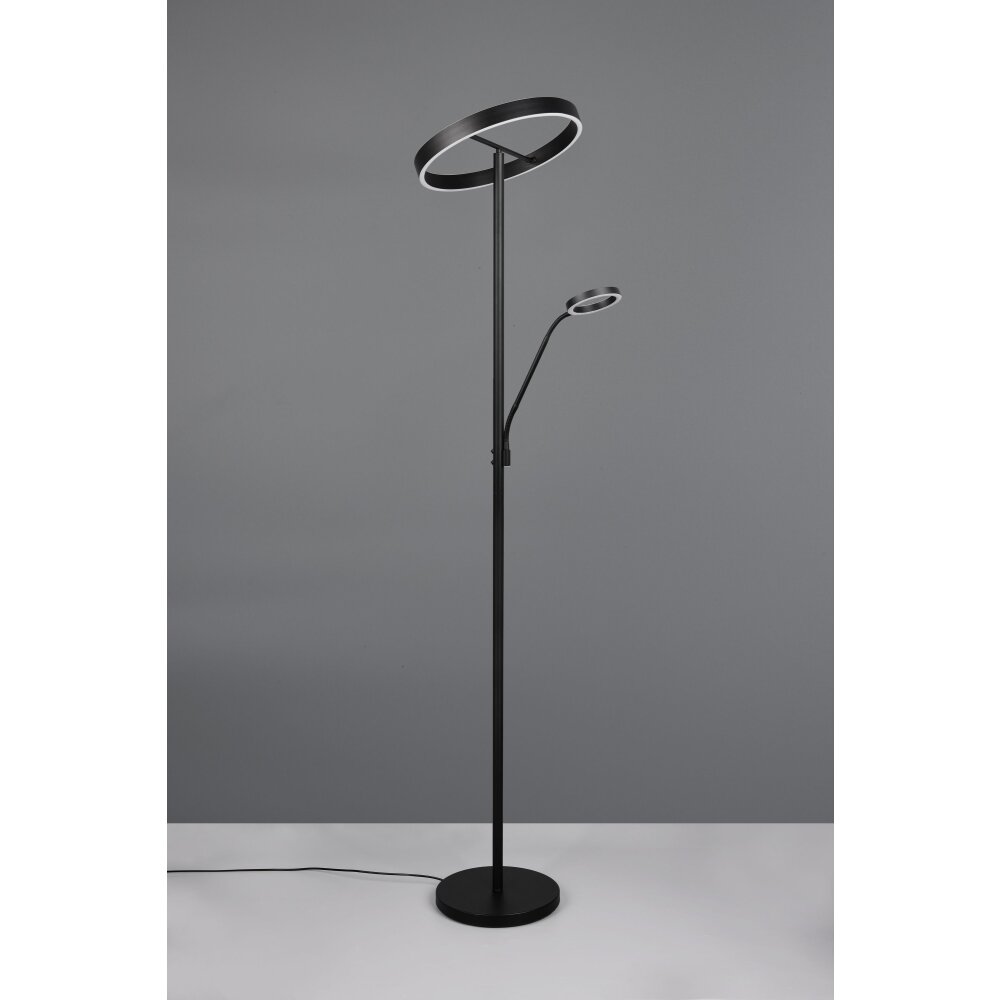 Trio lights Willis floor lamp LED black, 2-light sources