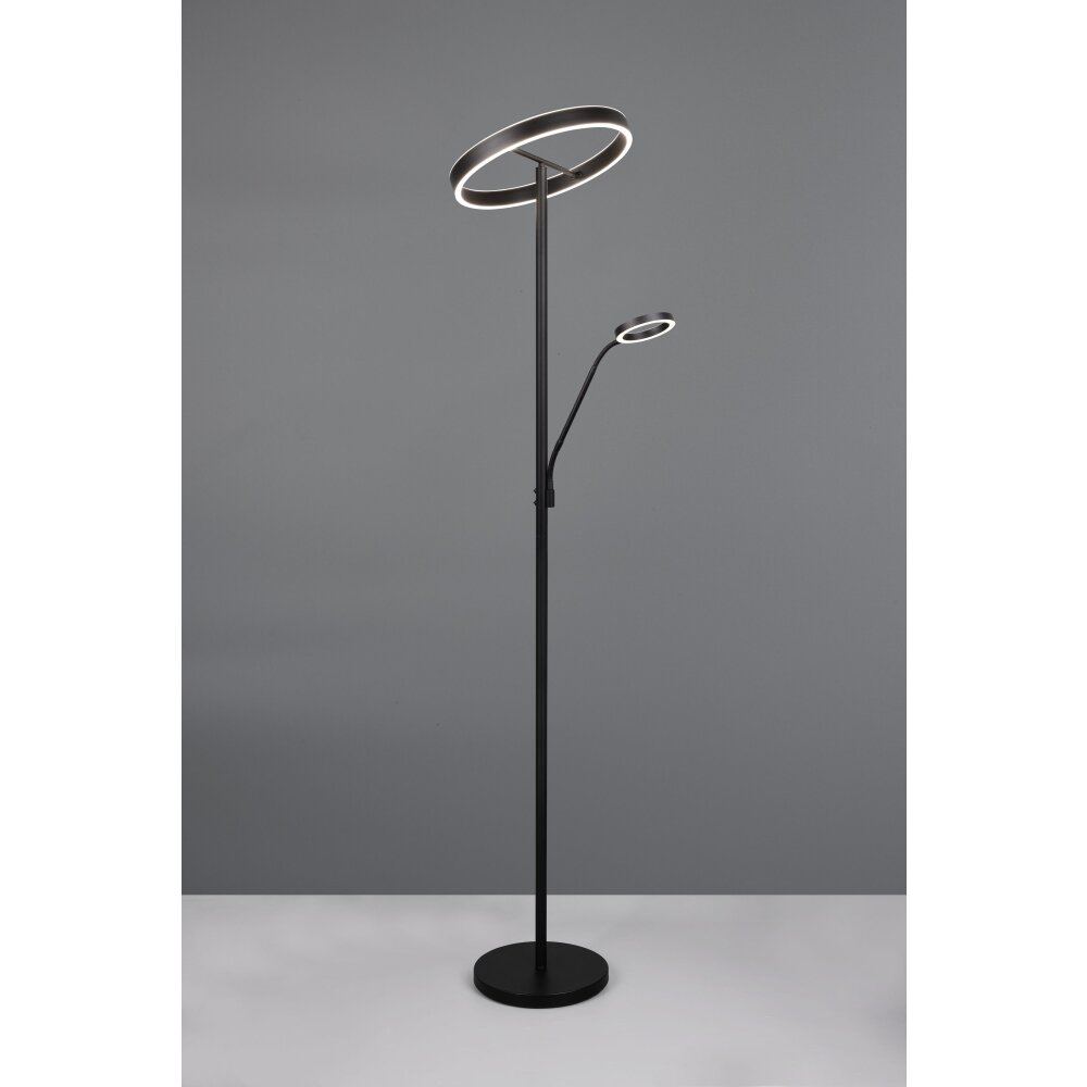 Trio lights Willis floor lamp LED black, 2-light sources