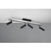 Trio lights Zeno ceiling light LED aluminium, 5-light sources, Remote control