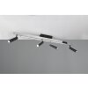 Trio lights Zeno ceiling light LED aluminium, 5-light sources, Remote control