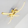 Kelowna ceiling light LED matt nickel, 1-light source