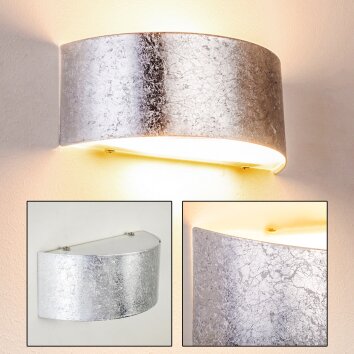 Lesina M Wall Light silver, 2-light sources