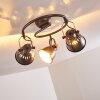 NANLIA Ceiling light grey, silver, 3-light sources