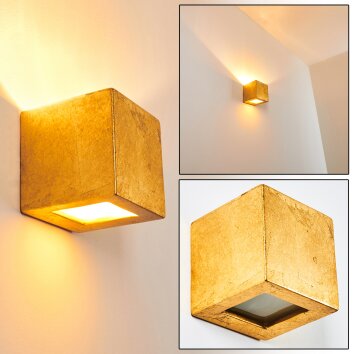 NOTO Wall Light gold, 1-light source