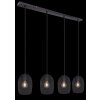 Globo DOPS Pendant Light black, 4-light sources