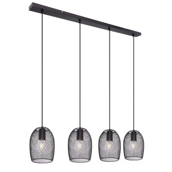 Globo DOPS Pendant Light black, 4-light sources