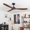 Follseland ceiling fan brown, Wood like finish, black