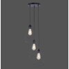 Leuchten-Direkt SKELETTON Pendant Light black, 3-light sources