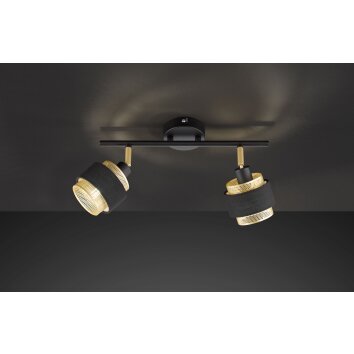 Wofi GROVE Ceiling Light black, 2-light sources