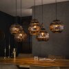 Jamprestes pendant light brown, black, 5-light sources