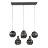 Jamprestes pendant light brown, black, 5-light sources