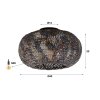 Ommerlanderwijk ceiling light brown, black, 1-light source