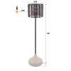 Lilleballe floor lamp cream, grey, 1-light source