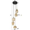 Tiambilibi pendant light anthracite, 5-light sources