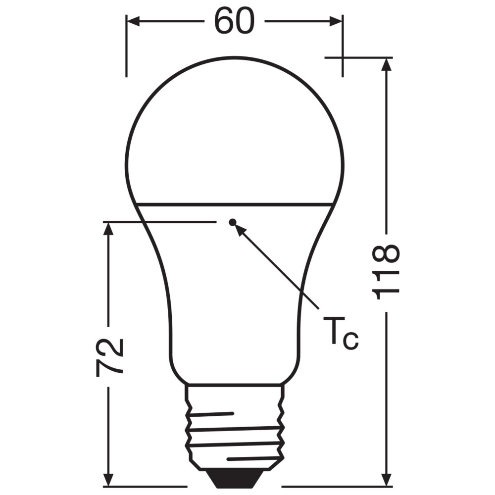 Osram lights E27 14 Watt warm-white 1521 Lumen