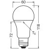 Osram lights E27 14 Watt warm-white 1521 Lumen