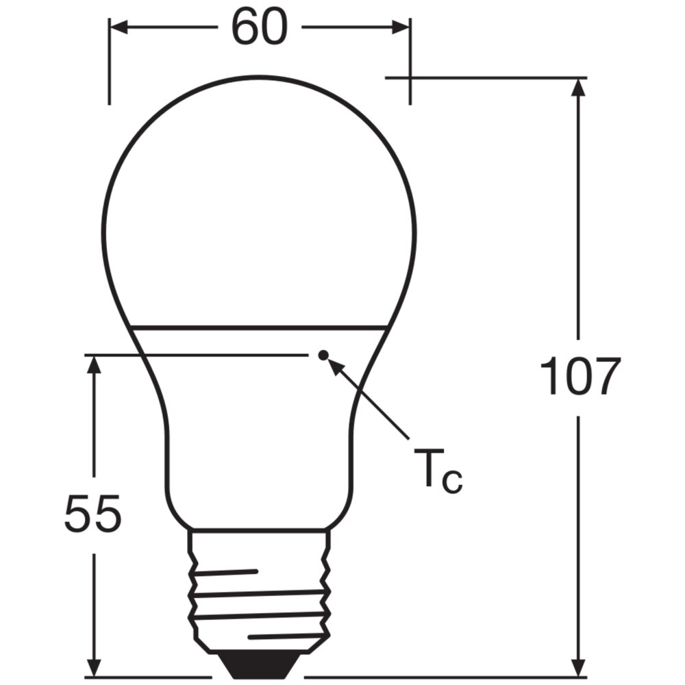 Osram lights E27 8.5 Watt neutral white 806 Lumen