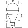 Osram lights E14 7.5 Watt neutral white 806 Lumen