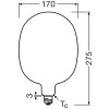 Osram lights E27 7.3 Watt warm-white dimmable 806 Lumen