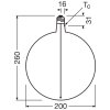 Osram lights E27 4.8 Watt warm-white dimmable 200 Lumen