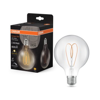 Osram lights E27 7.2 Watt warm-white dimmable 806 Lumen