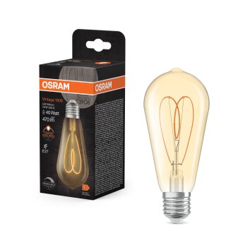 Osram lights E27 4.9 Watt warm-white dimmable 470 Lumen