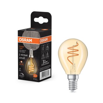 Osram lights E14 4.9 Watt warm-white dimmable 470 Lumen