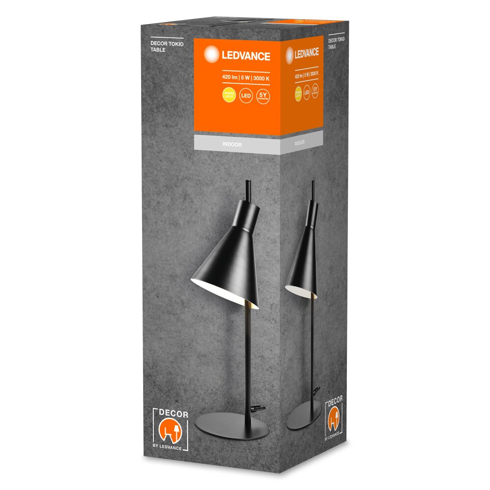 Ledvance Lights DECOR wall and ceiling light LED black, 1-light source