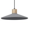 Ledvance Lights DECOR wall and ceiling light grey, Wood like finish, 1-light source