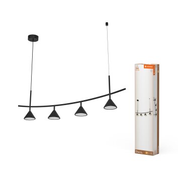 Ledvance Lights DECOR wall and ceiling light LED black, 4-light sources