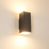 Laxa Outdoor Wall Light LED silver, 2-light sources