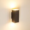 Laxa Outdoor Wall Light LED silver, 2-light sources