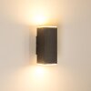 Laxa Outdoor Wall Light LED silver, 2-light sources