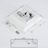 CAMBOTE Ceiling Light LED white, 1-light source, Remote control