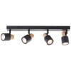 Brilliant lights Pini ceiling spotlight black, 4-light sources