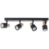 Brilliant lights Pini ceiling spotlight black, 4-light sources