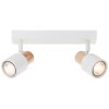 Brilliant lights Pini ceiling spotlight white, 2-light sources