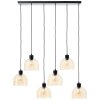 Brilliant lights Casto pendant light black, 6-light sources