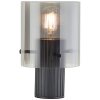 Brilliant lights Riffelini table lamp black, 1-light source