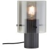 Brilliant lights Riffelini table lamp black, 1-light source